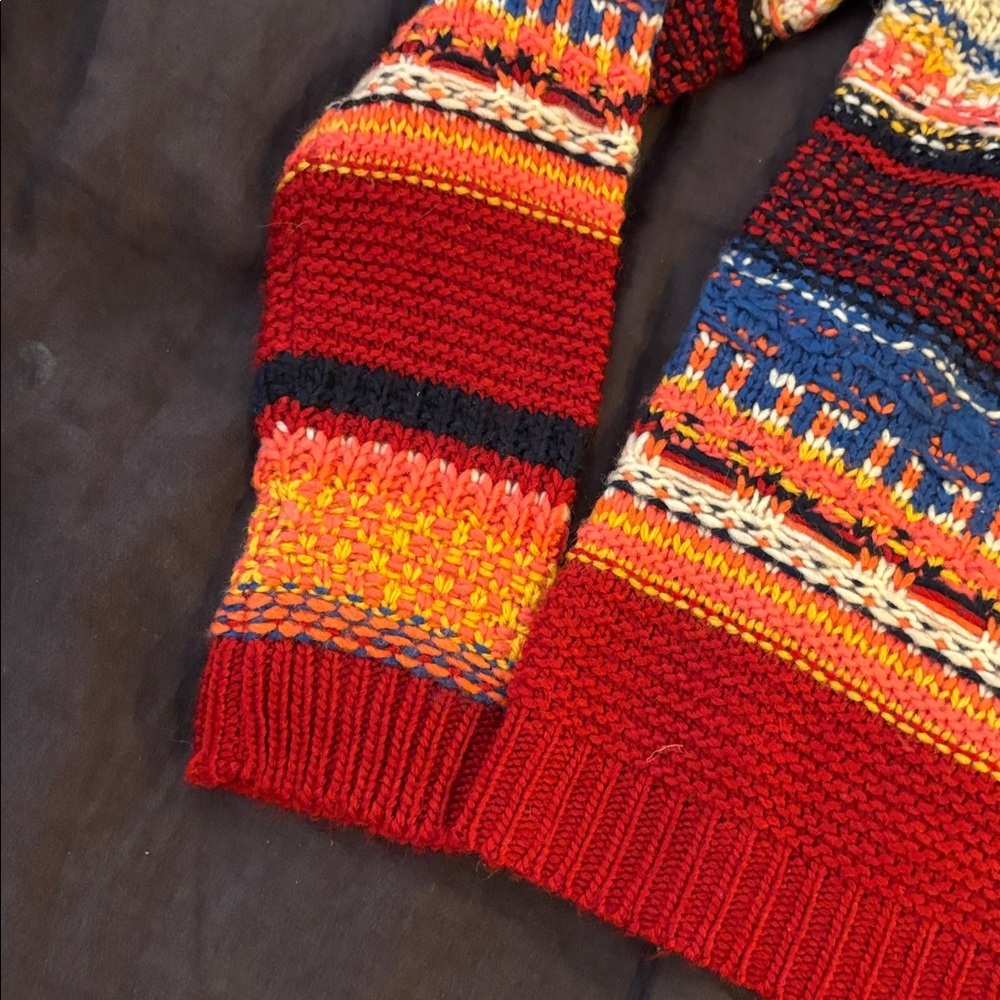 Striped Crew Neck Sweater Colorful Women's - Picture 5 of 7